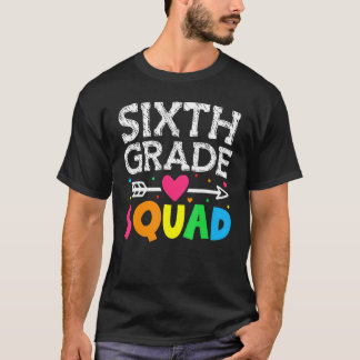 Camiseta Esquadrão da Sexta Série Volta às Aulas Professor