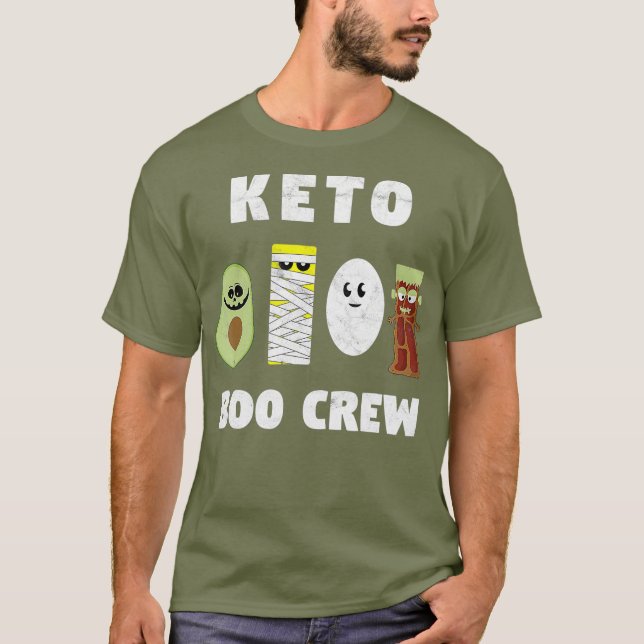 Camiseta Esquadrão da Tripulação de Keto Boo Engraçado (Frente)