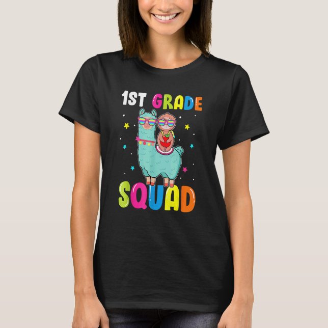 Camiseta Esquadrão De 1rua - Corte Llama Passando De Volta  (Frente)