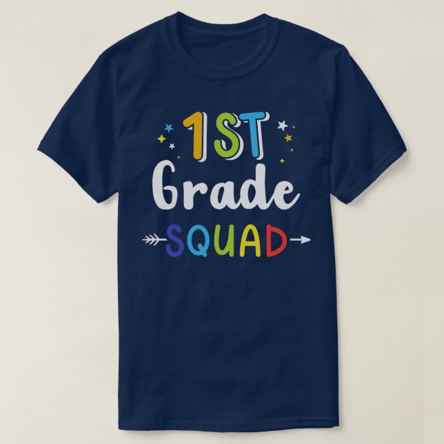 Camiseta Esquadrão de 1rua de volta à escola (Frente do Design)