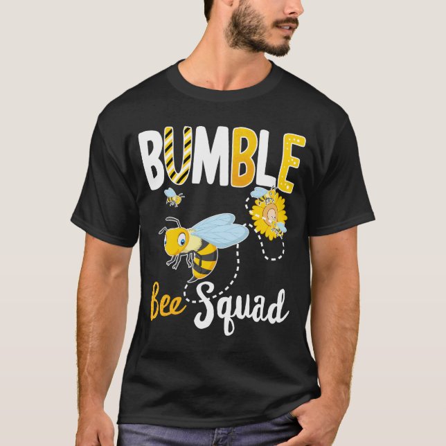Camiseta Esquadrão De Abelhas, Grupo De Bumblebee, Presente (Frente)
