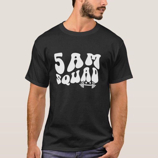 Camiseta Esquadrão de Academia às 5 da manhã (Frente)