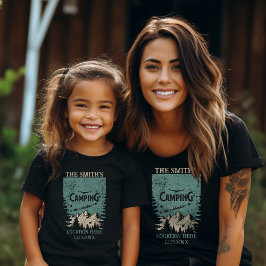 Camiseta Esquadrão de acampamento que corresponde à viagem 