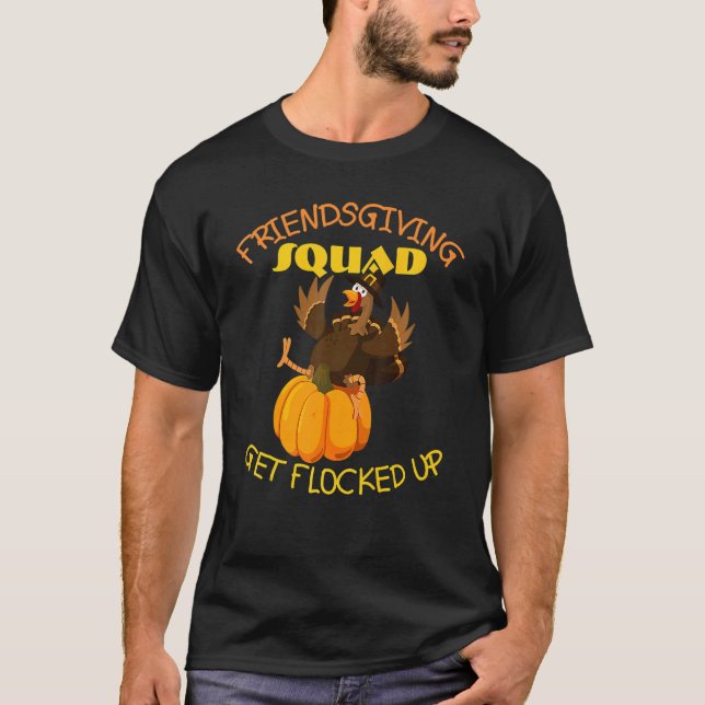 Camiseta Esquadrão de Ação de Amizade Este Dia de Ação de G (Frente)