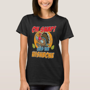 Camiseta Esquadrão de Ação de Graças Oh Encaixe o osso da s