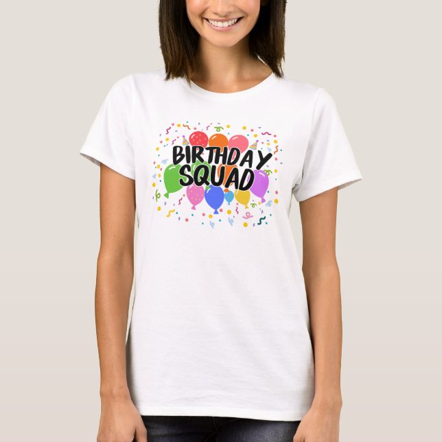 Camiseta Esquadrão de Aniversário (Frente)