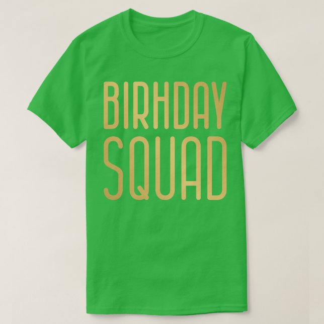 Camiseta Esquadrão de Aniversário 2 (Frente do Design)