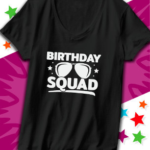 Camiseta Esquadrão de Aniversário da Tripulação do Grupo de