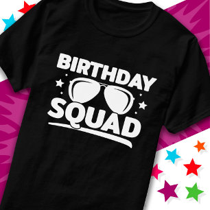 Camiseta Esquadrão de Aniversário da Tripulação do Grupo de