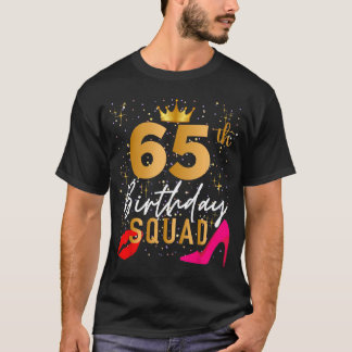 Camiseta Esquadrão de Aniversário de 65 Anos Festa de 65 An