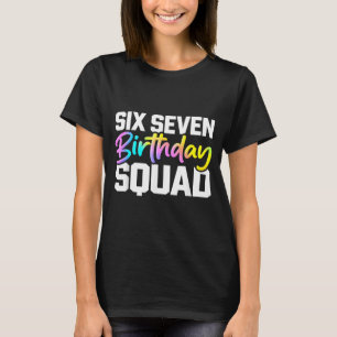 Camiseta esquadrão de aniversário de 67 anos engraçado seis