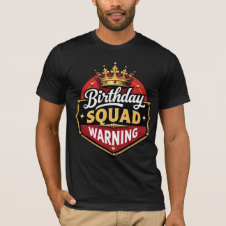 Camiseta Esquadrão de Aniversário de Aviso