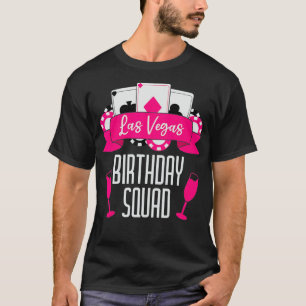 Camiseta Esquadrão de Aniversário de Vegas para a Festa de