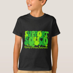 Camiseta Esquadrão de apoio à fita verde doença renal