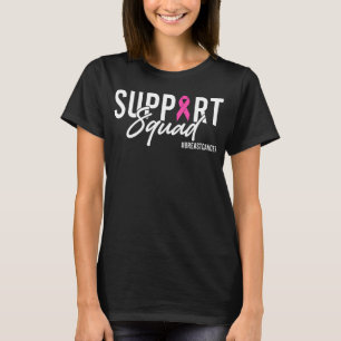 Camiseta Esquadrão de Apoio ao Câncer de Mama Mãe Sobrevive