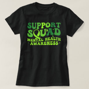 Camiseta Esquadrão de Apoio Borboleta Laço Verde Saúde Ment