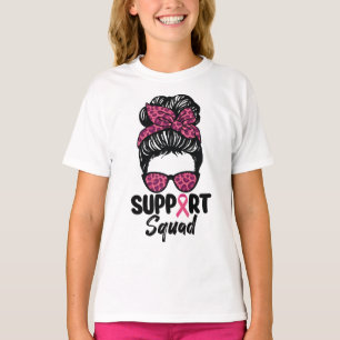 Camiseta Esquadrão de Apoio Cabelo Desgrenhado Rosa Guerrei