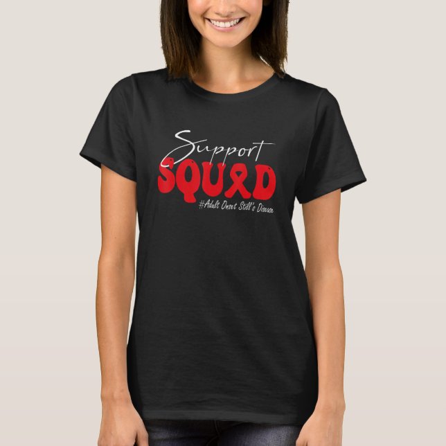 Camiseta Esquadrão de Apoio Conscientização da Doença de St (Frente)
