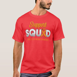 Camiseta Esquadrão de Apoio Conscientização da Pele de Célu