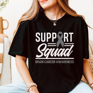 Camiseta Esquadrão de Apoio Conscientização do Câncer Cereb