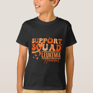 Camiseta Esquadrão de Apoio Fita Laranja Leucemia Câncer de