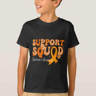 Camiseta Esquadrão de Apoio Fita Laranja Leucemia Câncer de