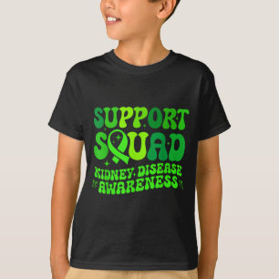 Camiseta Esquadrão de apoio laço verde da doença renal pkdS