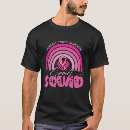 Camiseta Esquadrão de Apoio Lutador Contra o Câncer de Mama