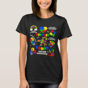 Camiseta Esquadrão de apoio peças de puzzle da consciência