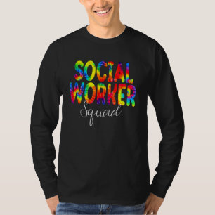 Camiseta Esquadrão de Assistente Social Tie Dye Volta às Au