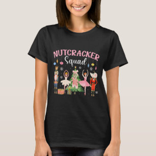 Camiseta Esquadrão de Ballet Dança Nutcracker de Natal Mulh
