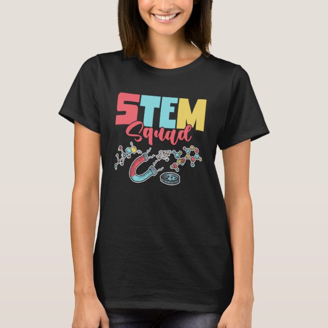 Camiseta Esquadrão de Banda Matemática da Esquadra STEM Bas (Frente)