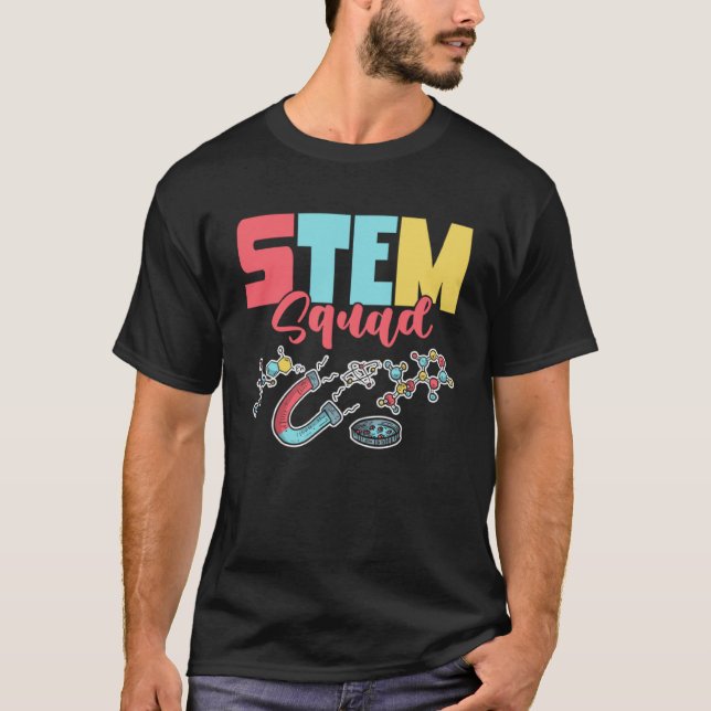 Camiseta Esquadrão de Banda Matemática da Esquadra STEM Bas (Frente)