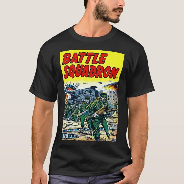 Camiseta Esquadrão de Batalha de Histórias em quadrinhos Vi (Frente)