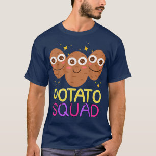 Camiseta Esquadrão De Batata Engraçado Para Homens Mulheres