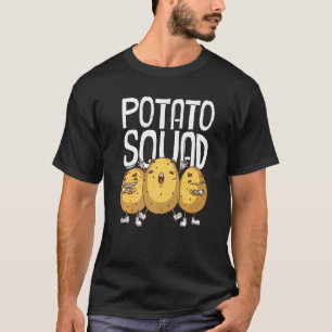 Camiseta Esquadrão De Batata Para Homens Equipe Vegetal Leg