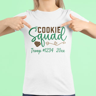 Camiseta Esquadrão de Bolachas Girl Scout Personalizado