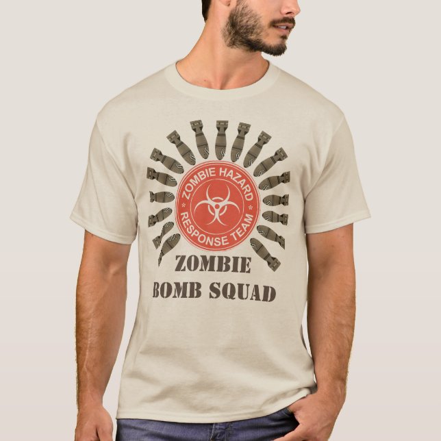 Camiseta Esquadrão de Bomba da Equipe de Resposta Zombie (Frente)
