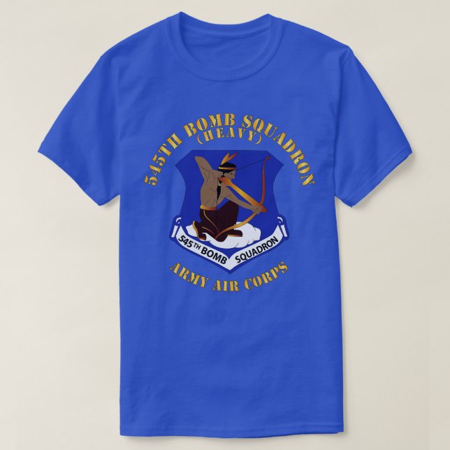 Camiseta Esquadrão de Bombas 545º X (Frente do Design)