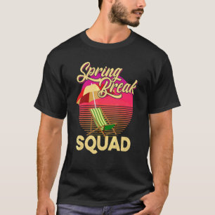 Camiseta Esquadrão de Break 2022 Retro Spring Break Beach S