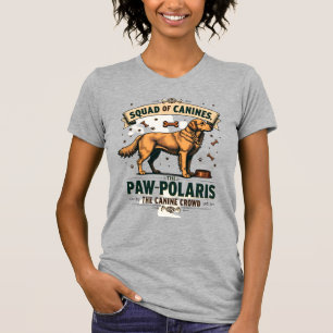 Camiseta Esquadrão de Caninos Gráfico de Piada de Cachorro