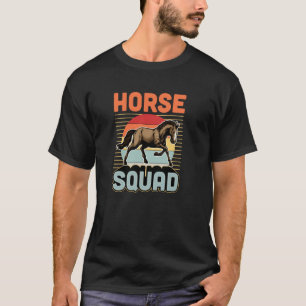 Camiseta Esquadrão de Cavalos Equestre Estilo Retro