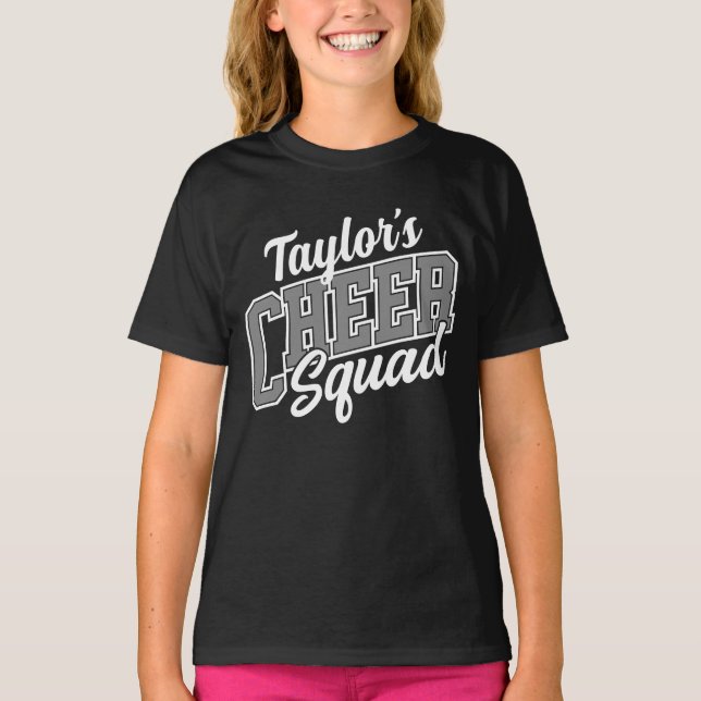 Camiseta Esquadrão de Cheque da Escola de Cheerleader de NO (Frente)