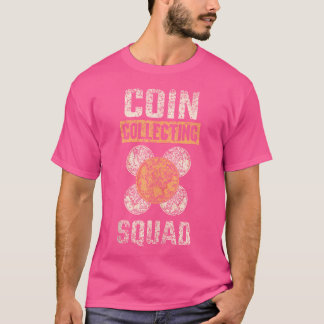Camiseta Esquadrão de Coleta de Moedas Colecionador Coletor