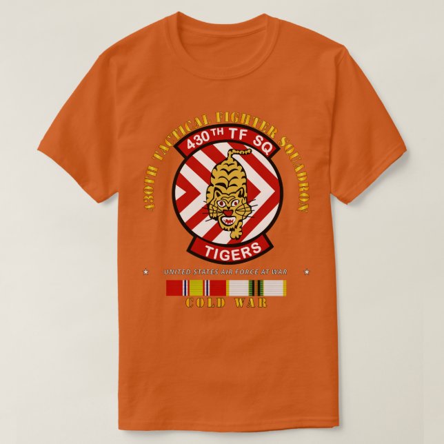 Camiseta Esquadrão de Combatente Tático 430º com VPC FRIO (Frente do Design)