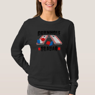 Camiseta Esquadrão de Cornhole Saco de Feijão