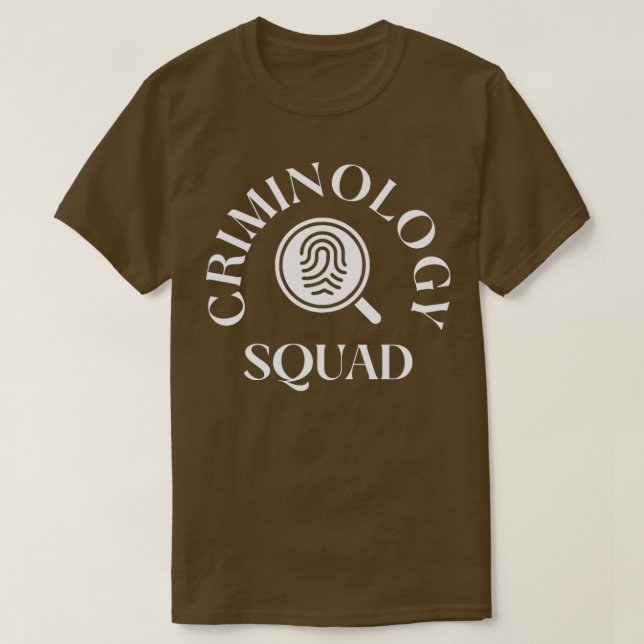 Camiseta Esquadrão de Criminologia1 (Frente do Design)
