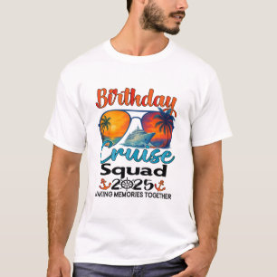 Camiseta Esquadrão de Cruzeiro de Aniversário 2025 Amigos F