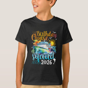 Camiseta Esquadrão de Cruzeiro de Aniversário 2026 Festa de
