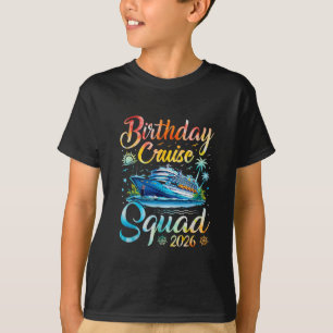 Camiseta Esquadrão de Cruzeiro de Aniversário 2026 Festa de